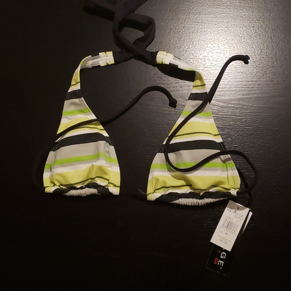 NWT! Rampage Swim Bikini Top Medium
